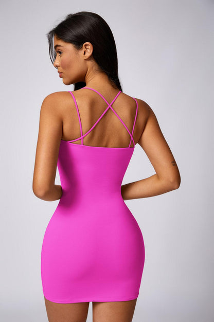 Arabella Mini Dress - Magenta