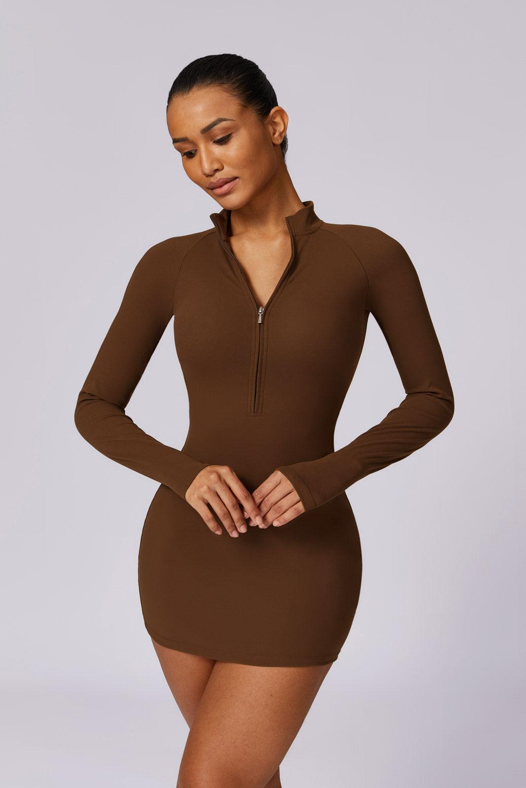 Benedetta Mini Dress - Mocha