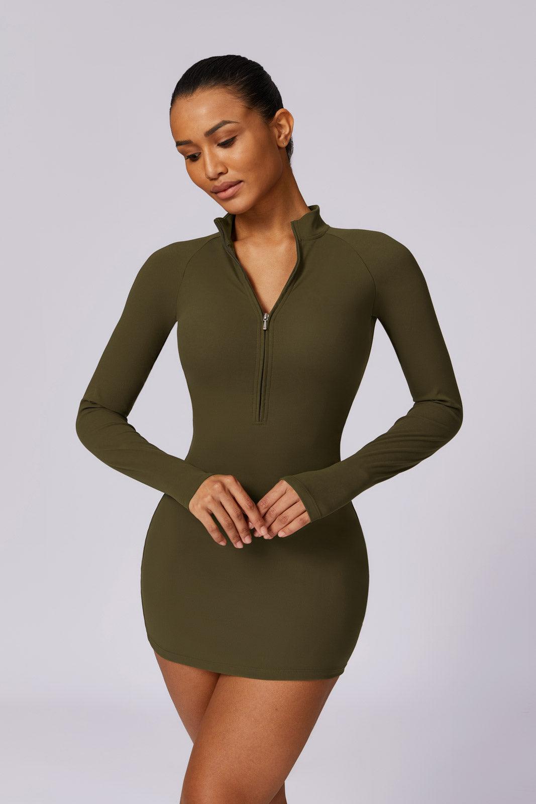 Benedetta Mini Dress - Olive