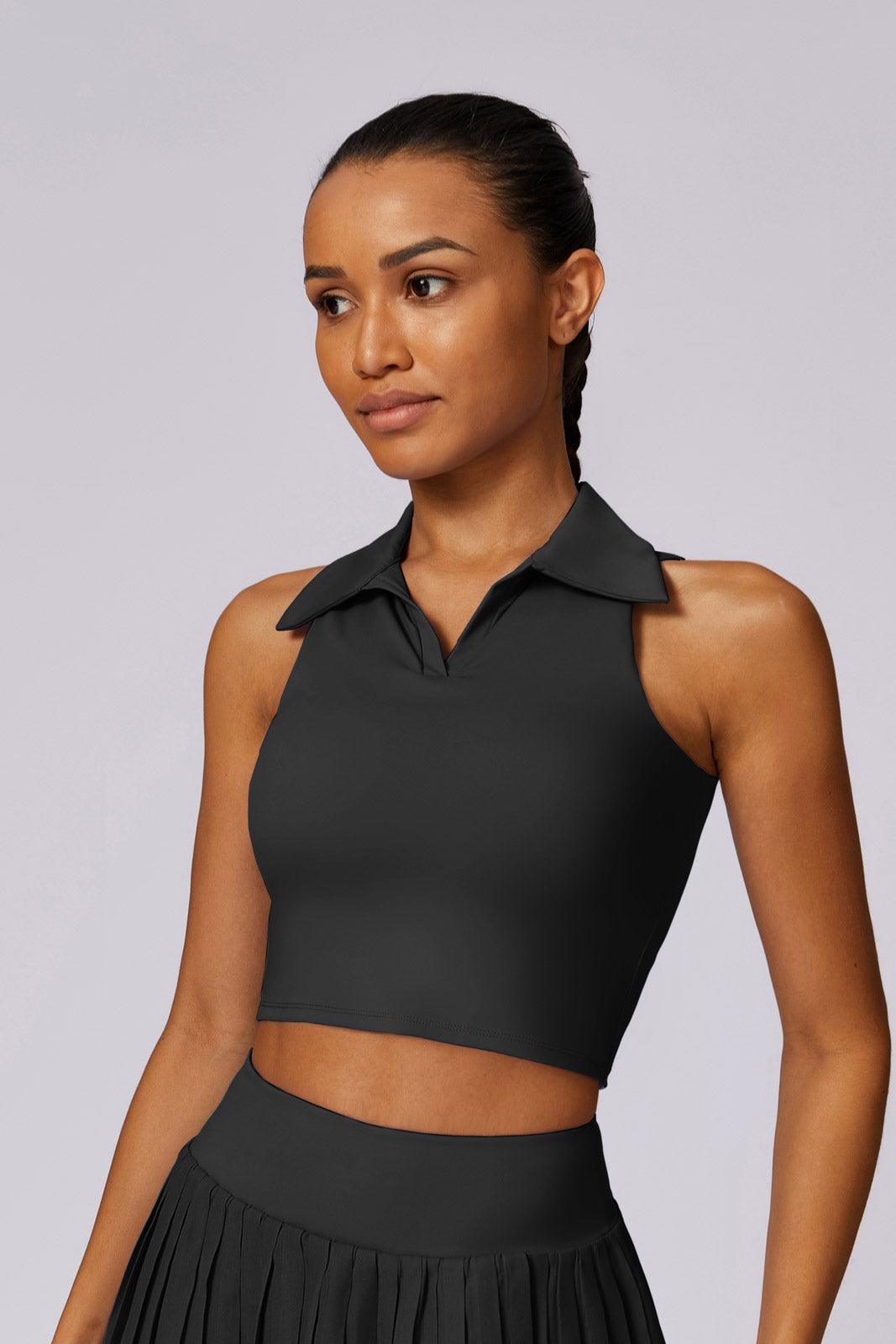 Daphne Crop Top - Black