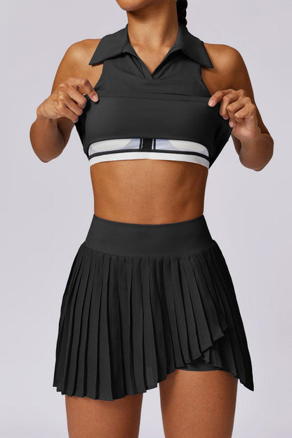 Daphne Crop Top - Black