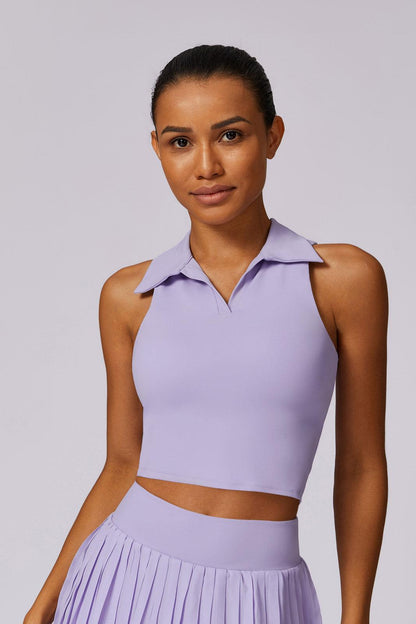 Daphne Crop Top - Lavender