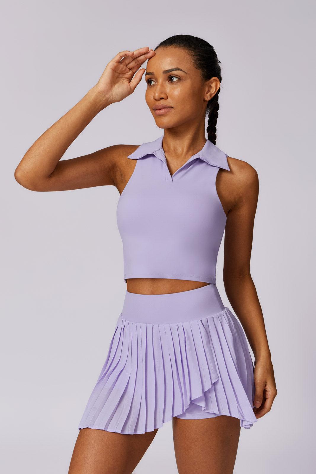 Daphne Crop Top - Lavender