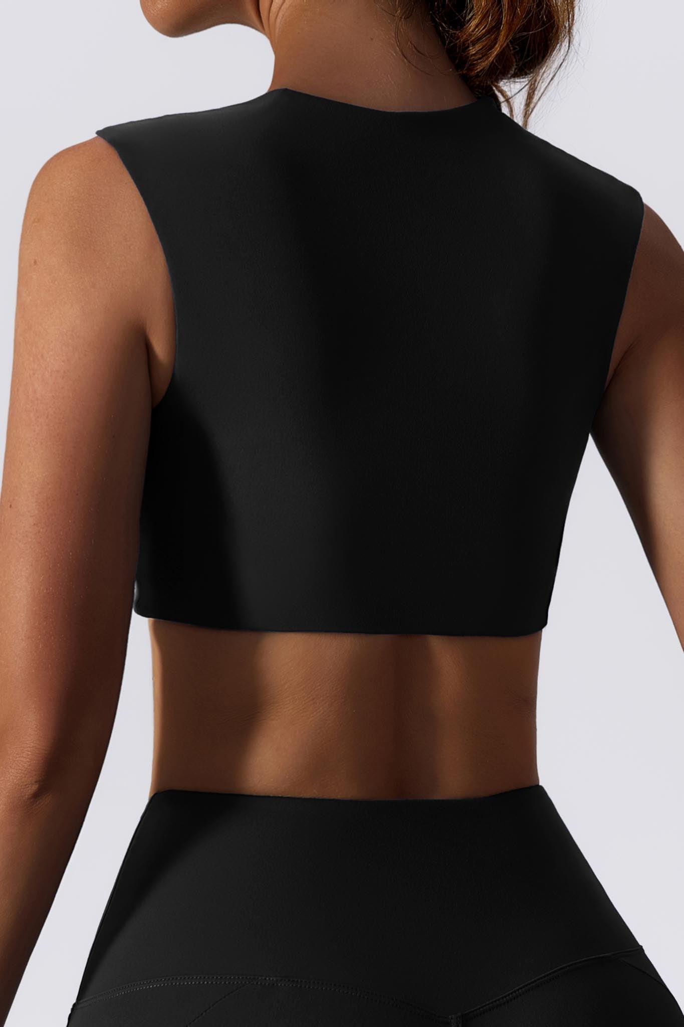 Dynamic Crop Top - Black