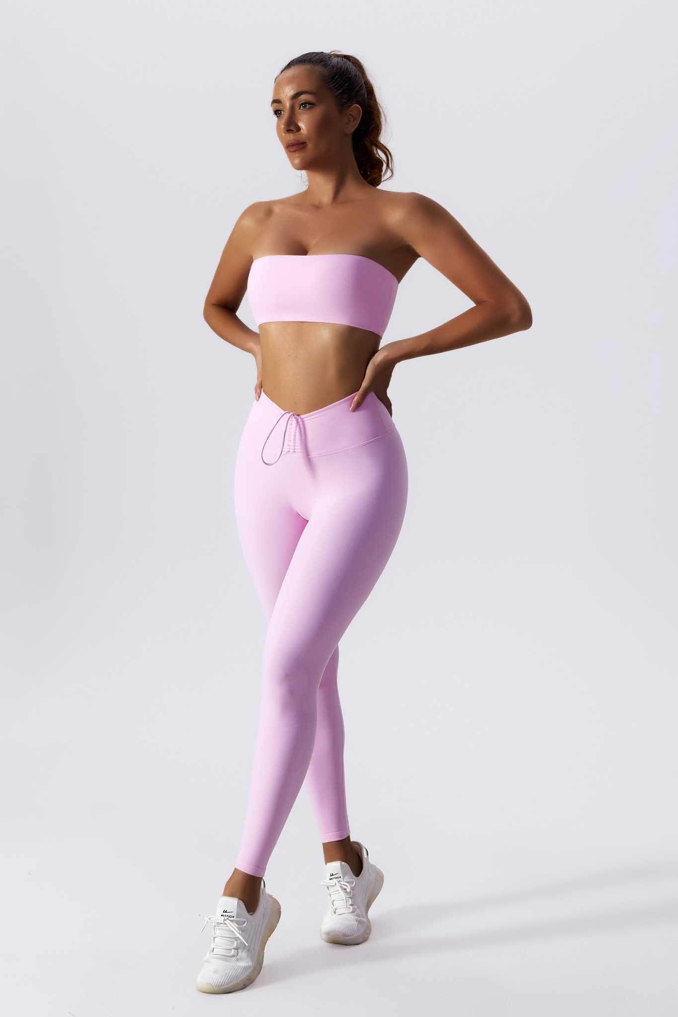 Evangeline Seamless Leggings - Pink