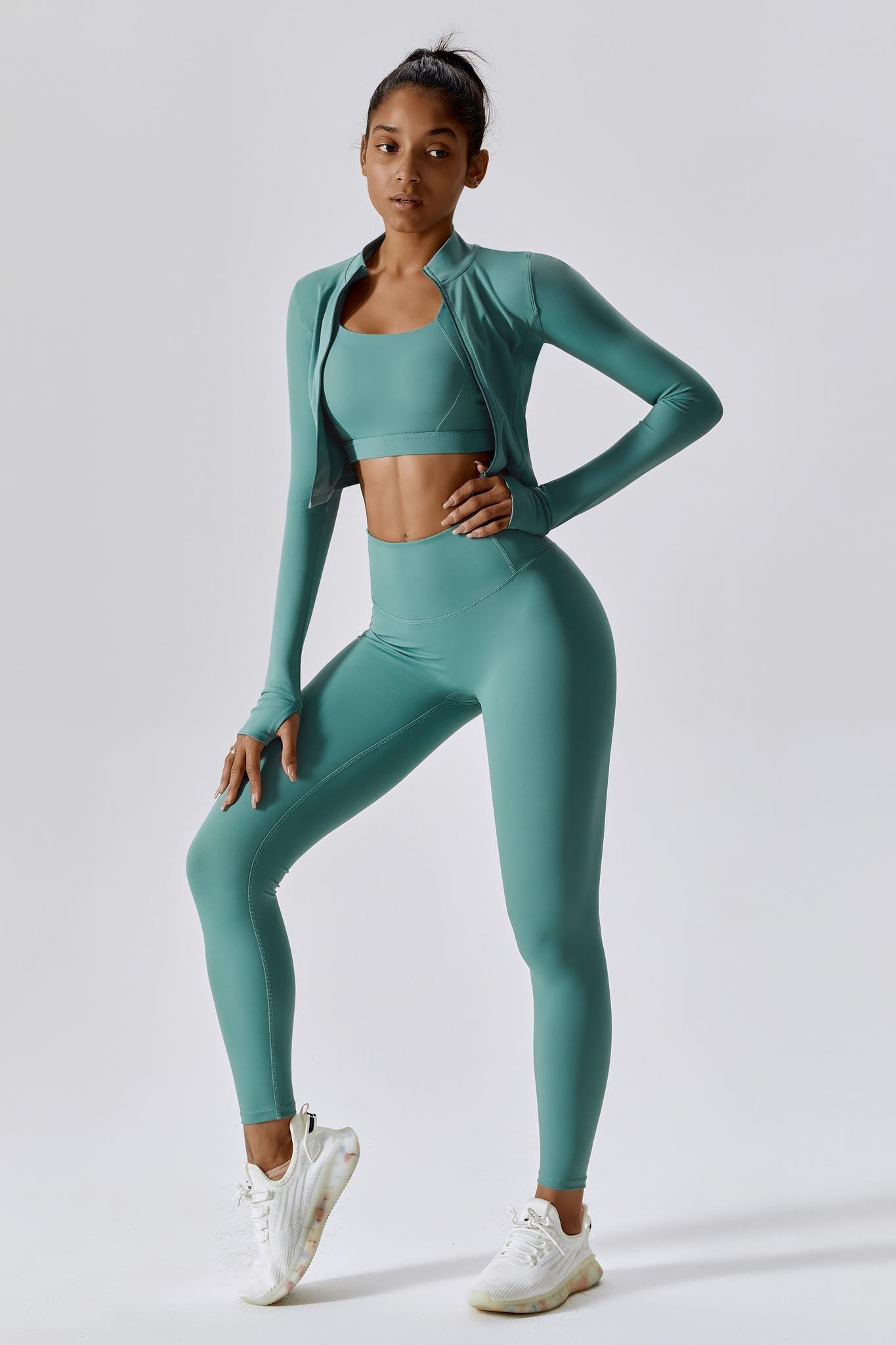 Flex 3-Piece Leggings Set - Teal