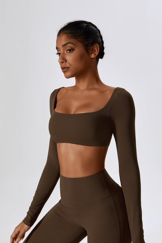 Haven Crop Top - Brown