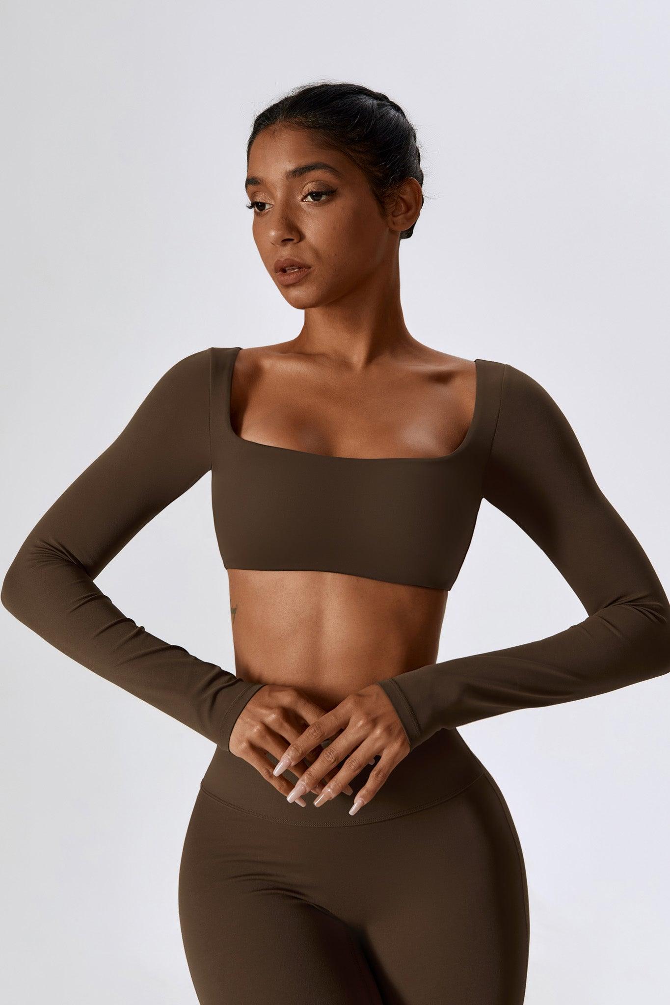 Haven Crop Top - Brown