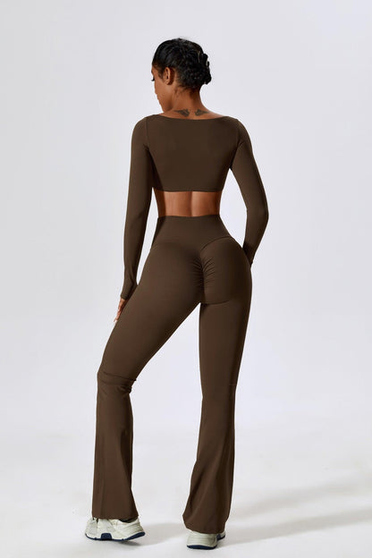 Haven Crop Top - Brown