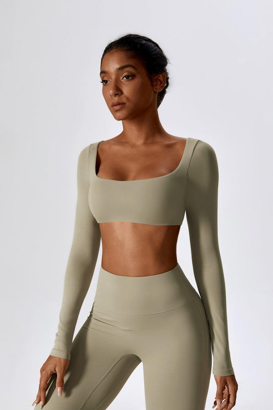 Haven Crop Top - Nude