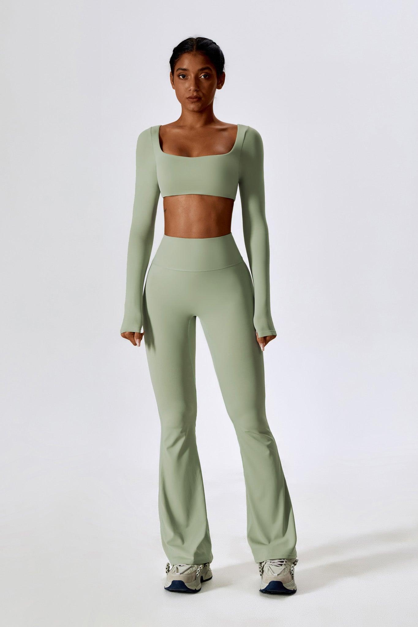 Haven Crop Top Set - Pistachio