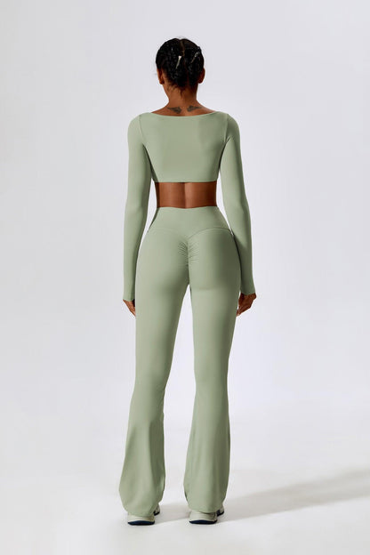 Haven Crop Top Set - Pistachio