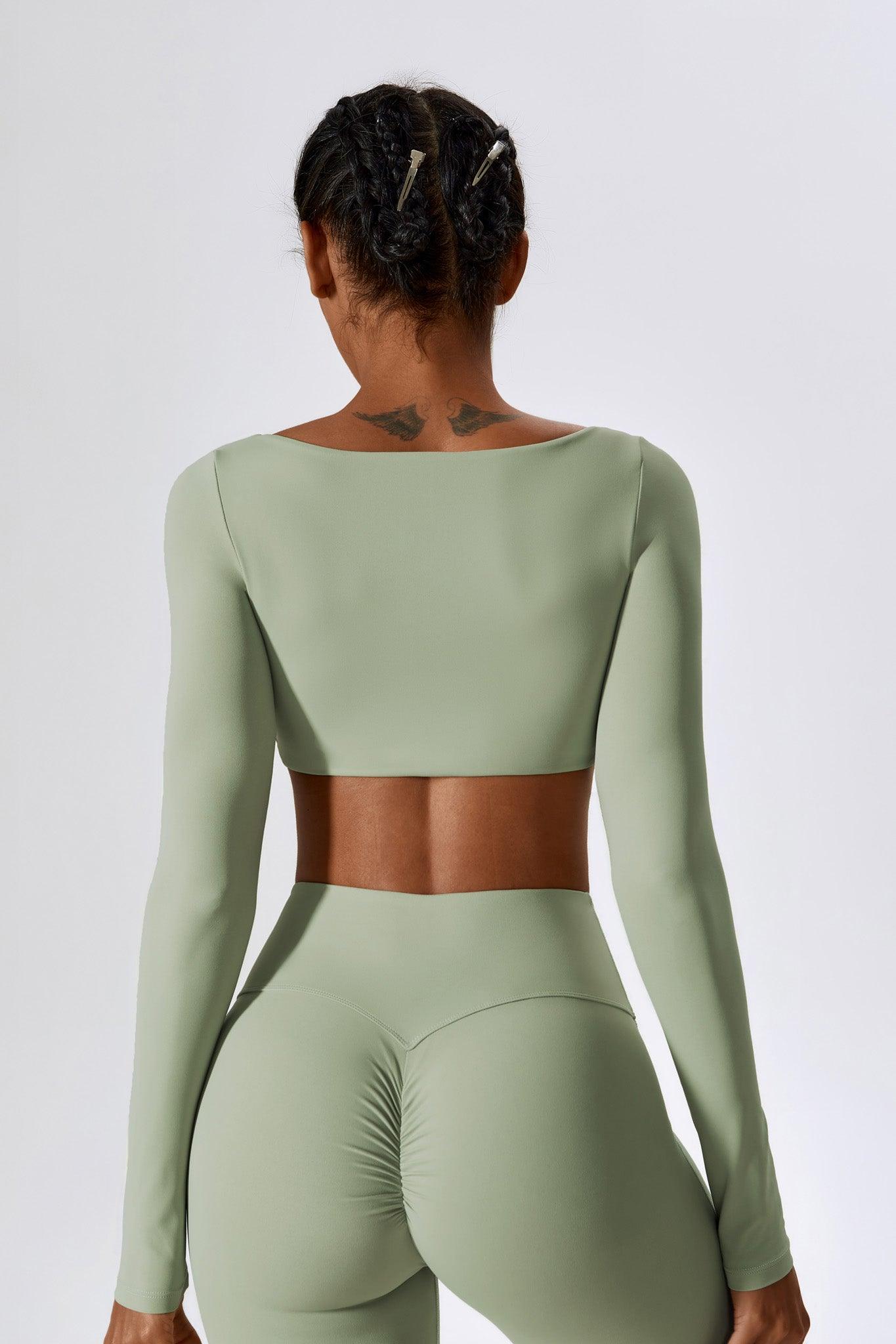 Haven Crop Top Set - Pistachio