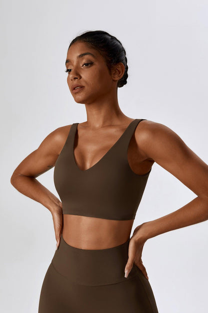 Haven Minimalistic Sports Bra - Brown