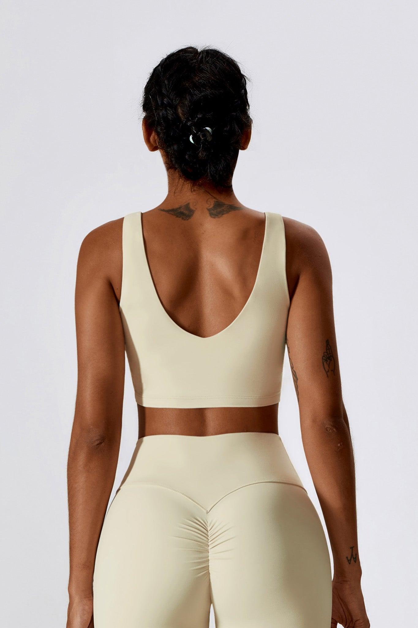 Haven Minimalistic Sports Bra - Cream