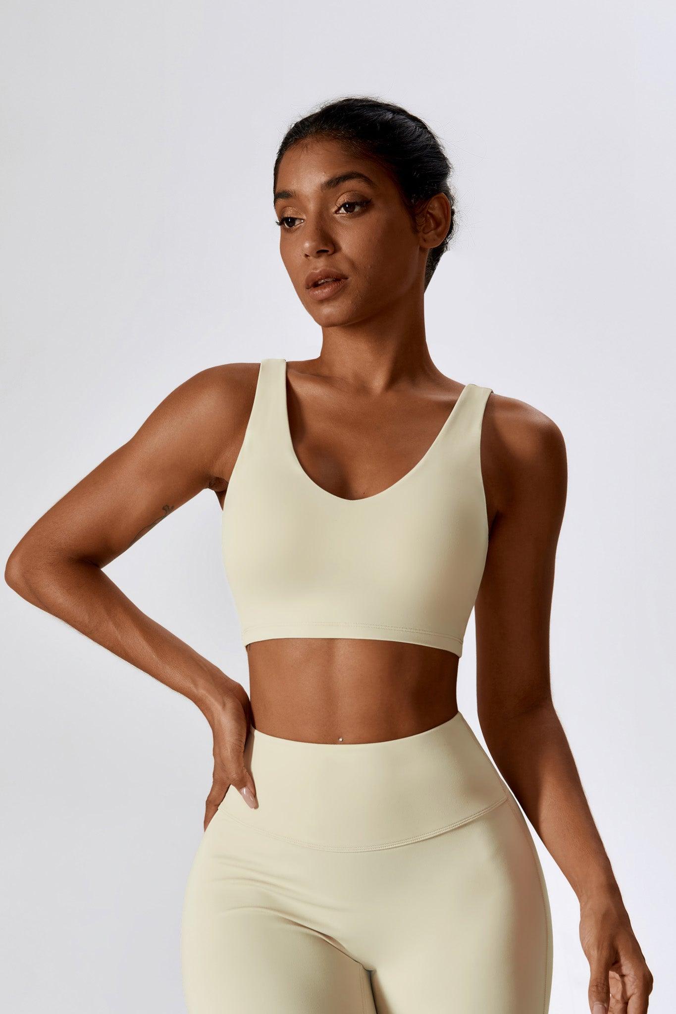 Haven Minimalistic Sports Bra - Cream