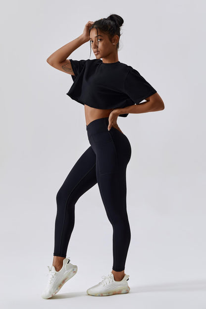 Impulse Crop Top - Black