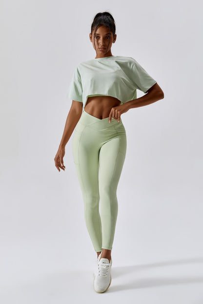 Impulse Crop Top - Pistachio