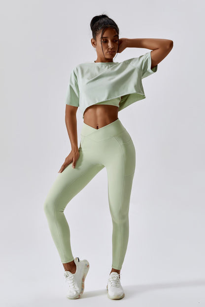 Impulse Crop Top - Pistachio