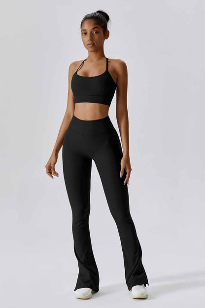 Isla Flare Leggings - Black