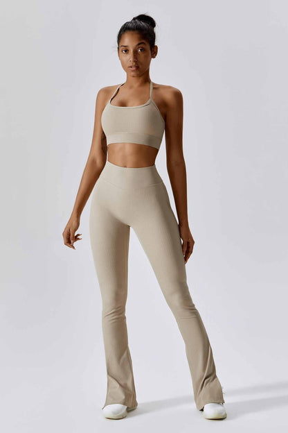 Isla Flare Leggings - Nude