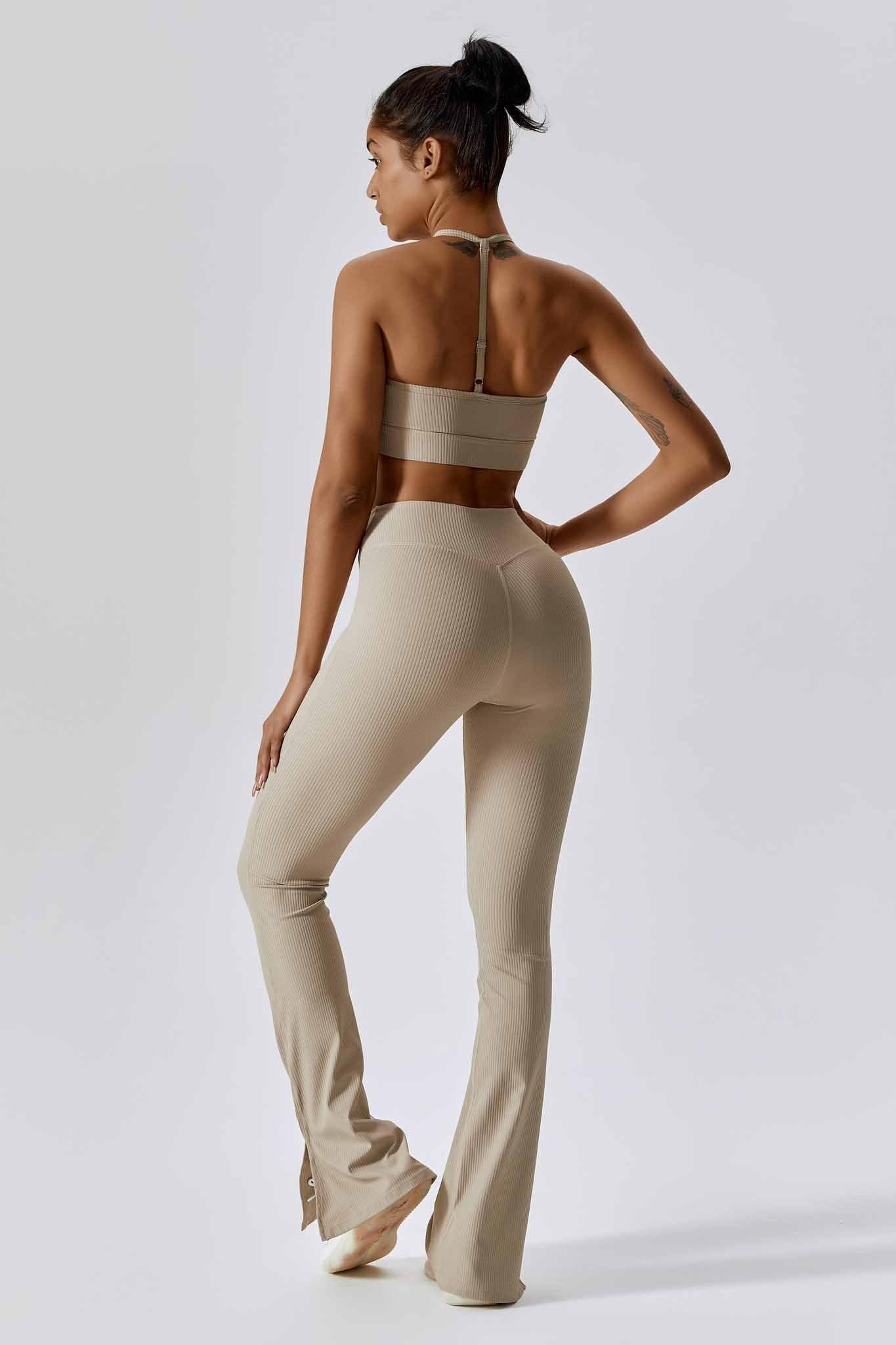 Isla Flare Leggings - Nude