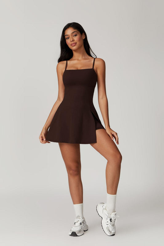 Katerina Mini Dress - Brown