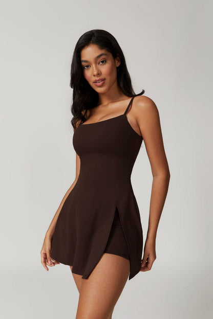 Katerina Mini Dress - Brown