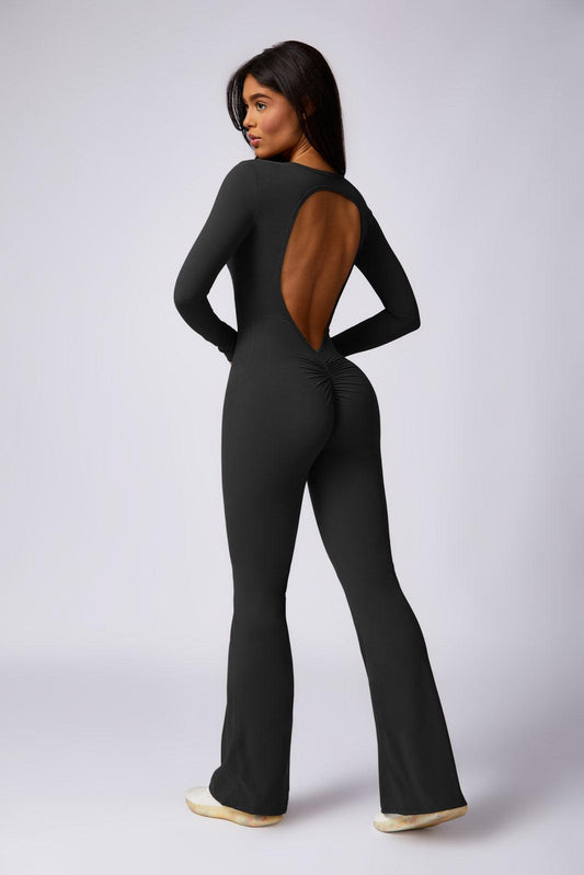 Kennedy Flared Jumpsuit - Black