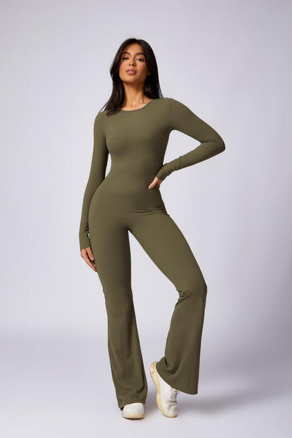 Kennedy Flared Jumpsuit - Olive