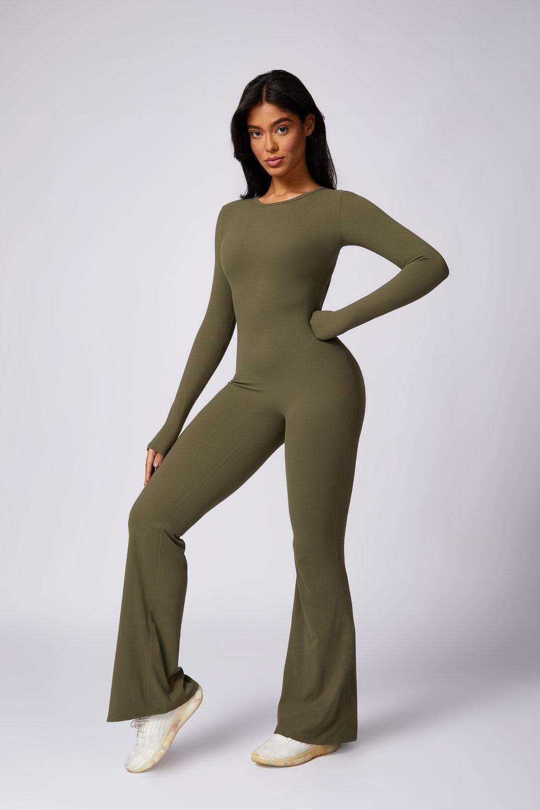 Kennedy Flared Jumpsuit - Olive