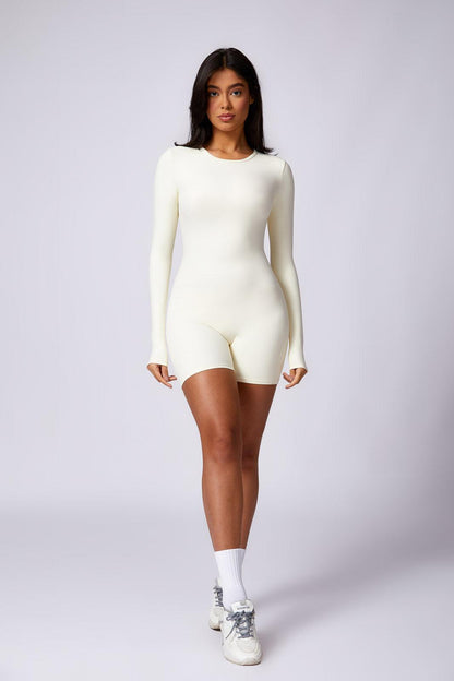 Kennedy Romper - Porcelain White