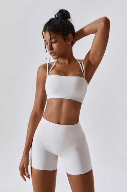 Signature Power Sports Bra - Porcelain White