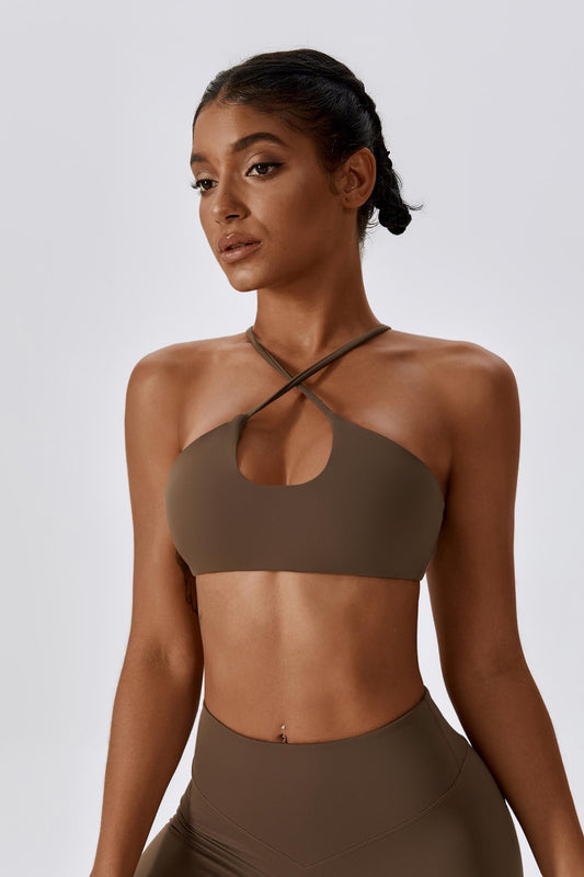 Sophia Sports Bra - Brown