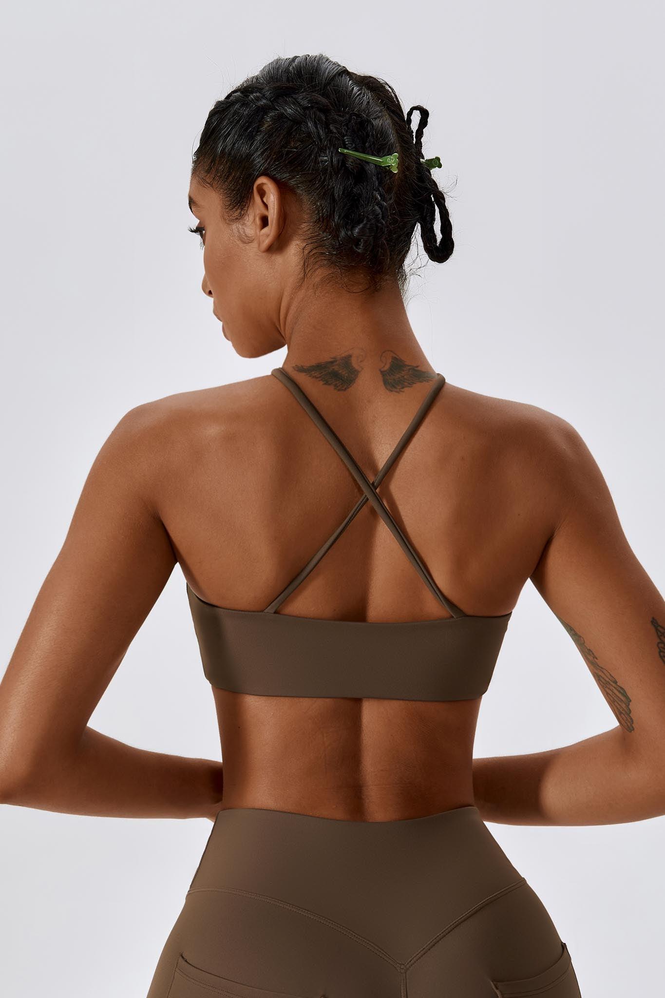 Sophia Sports Bra - Brown