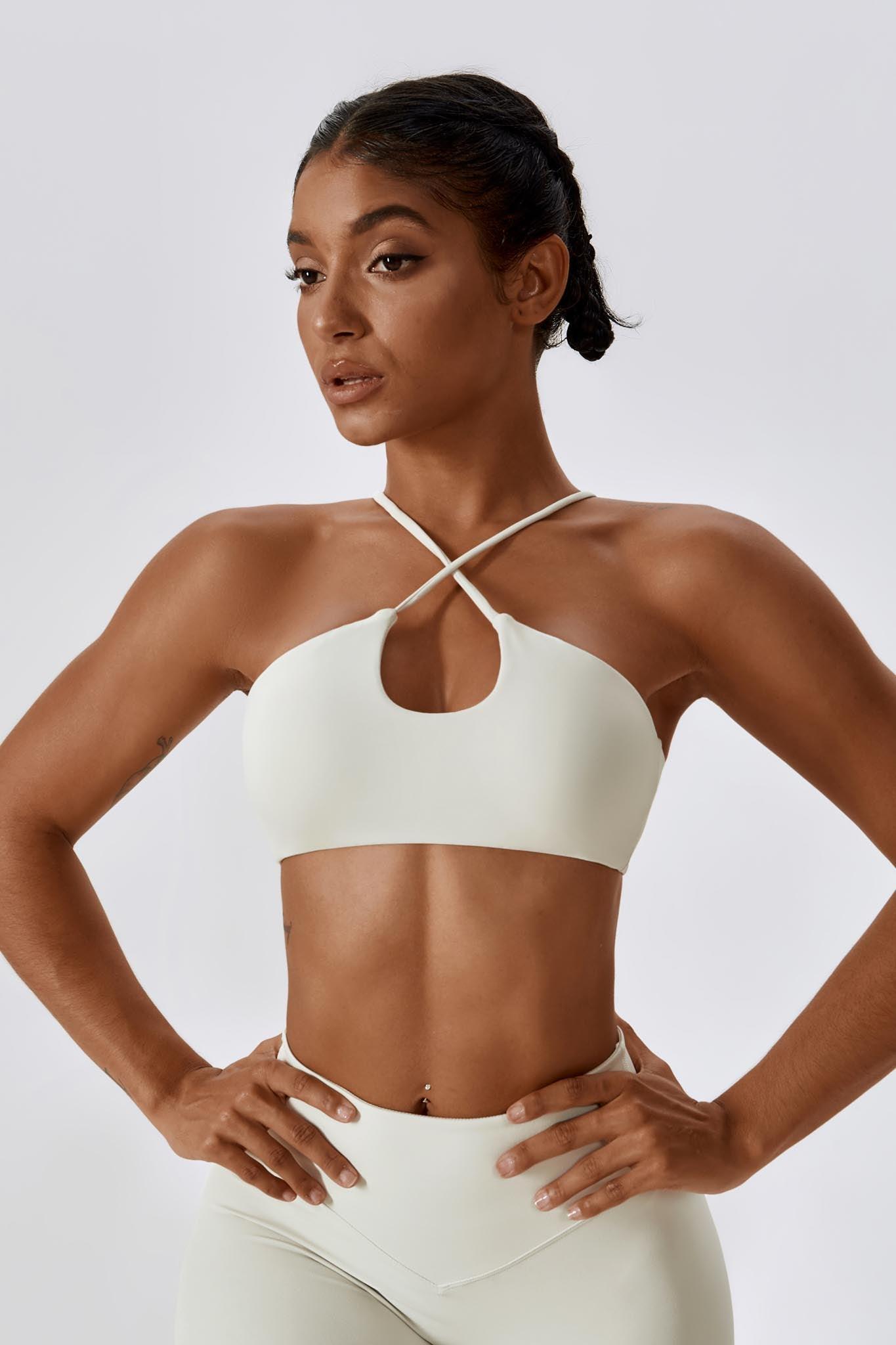 Sophia Sports Bra - Porcelain White