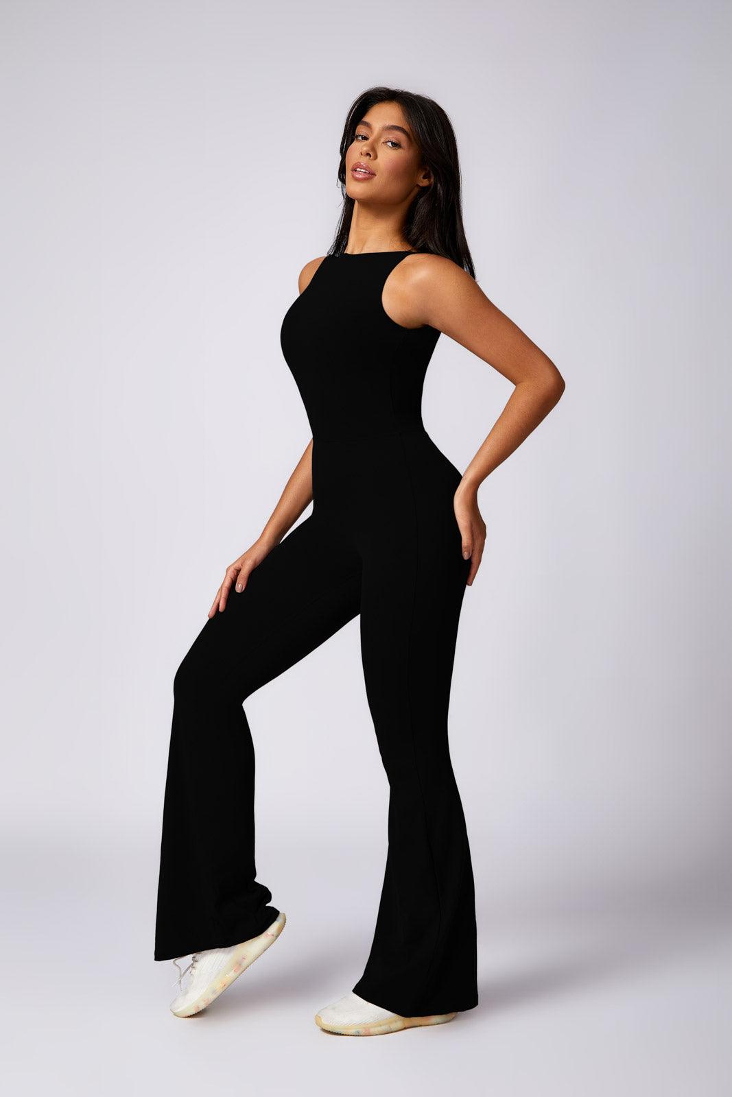 Stella Flared Jumpsuit - Black