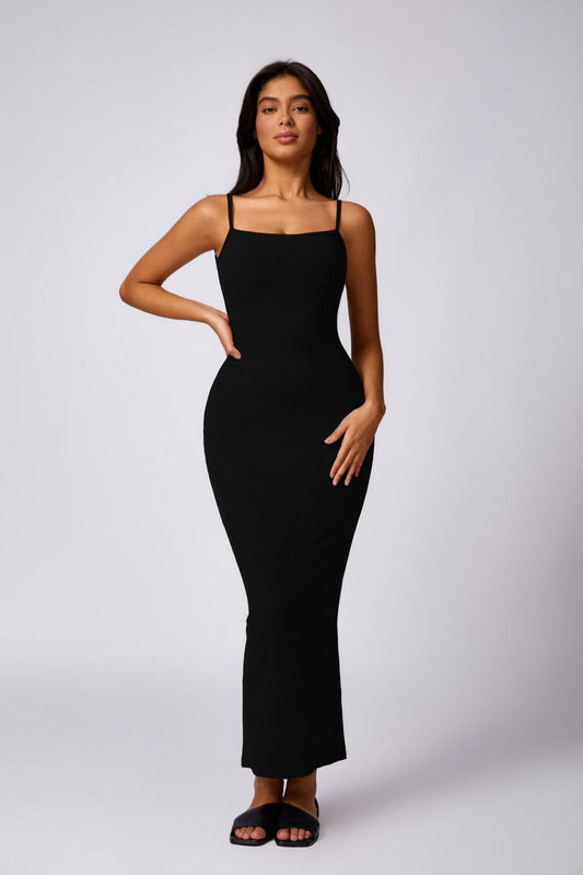 Thalia Long Dress - Black