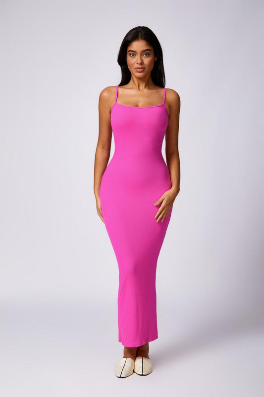 Thalia Long Dress - Magenta