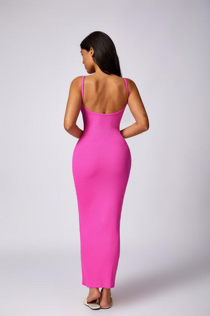 Thalia Long Dress - Magenta