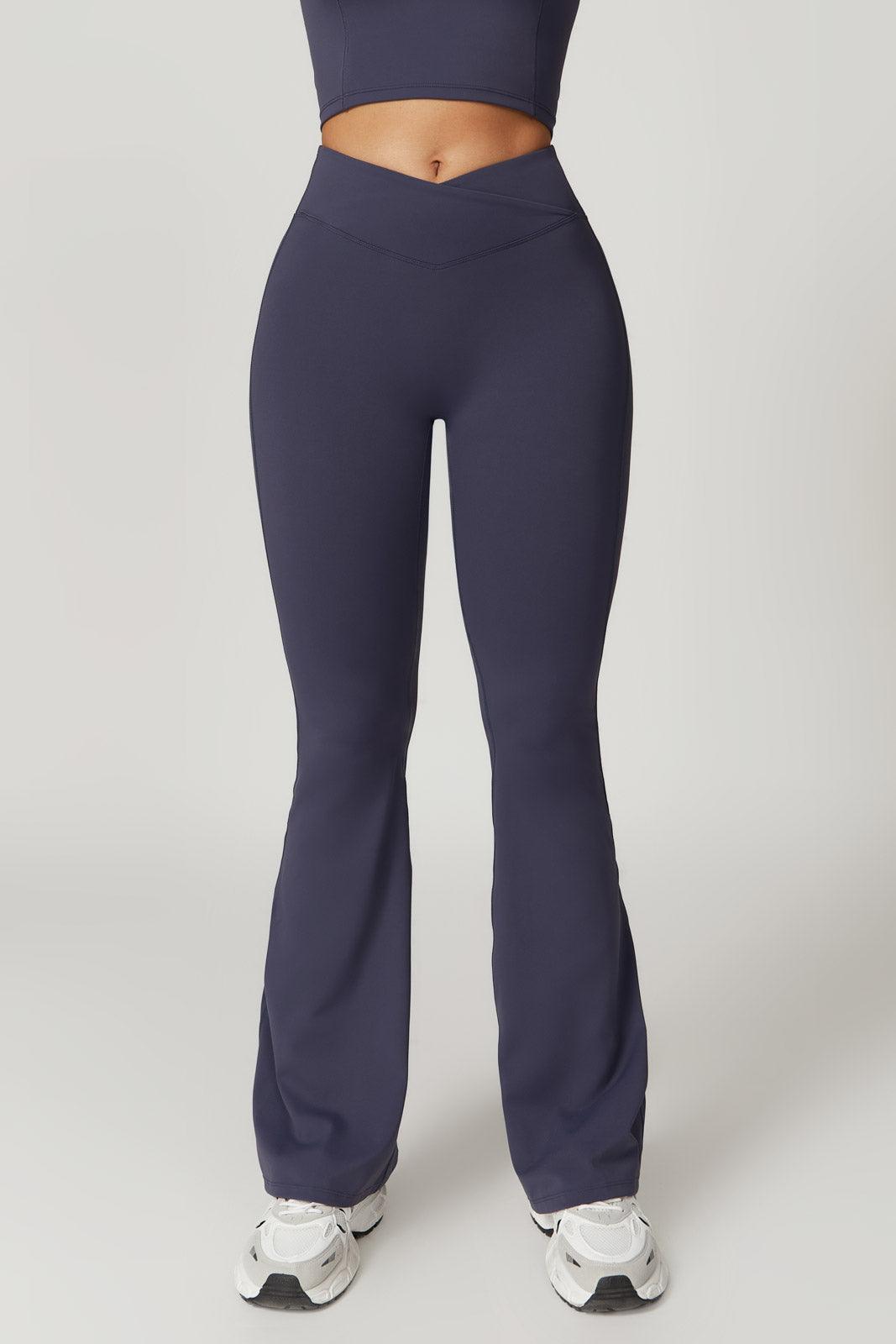 Zoe Flared Leggings - Navy