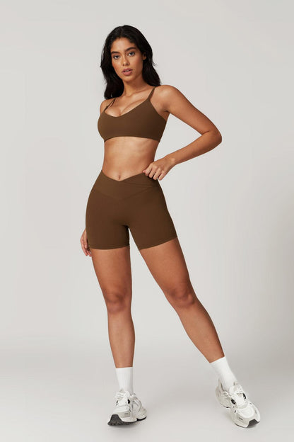 Zoe Sports Bra - Brown