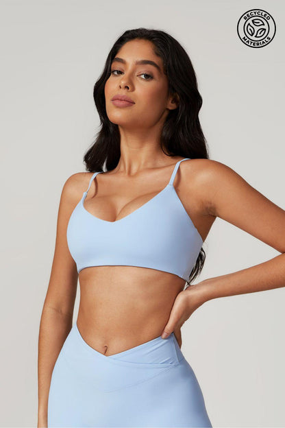 Zoe Sports Bra - Ice Blue