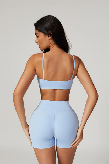 Zoe Sports Bra - Ice Blue